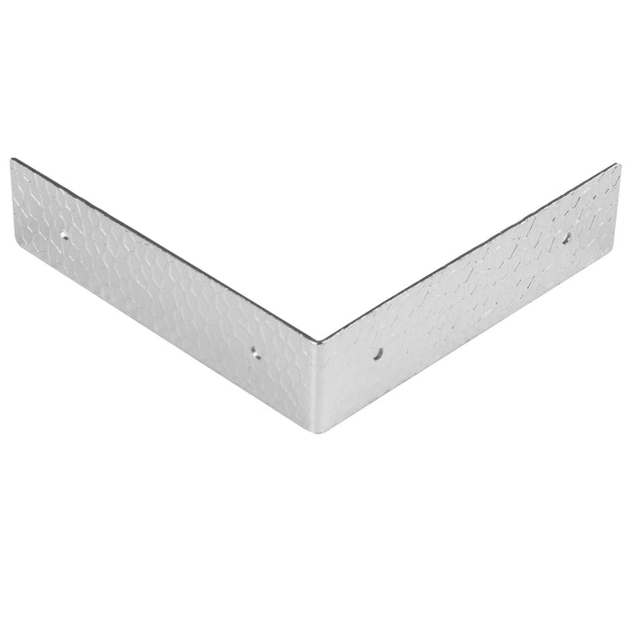 Textured Right Angle Corners, Large, Nickel, 4 pc