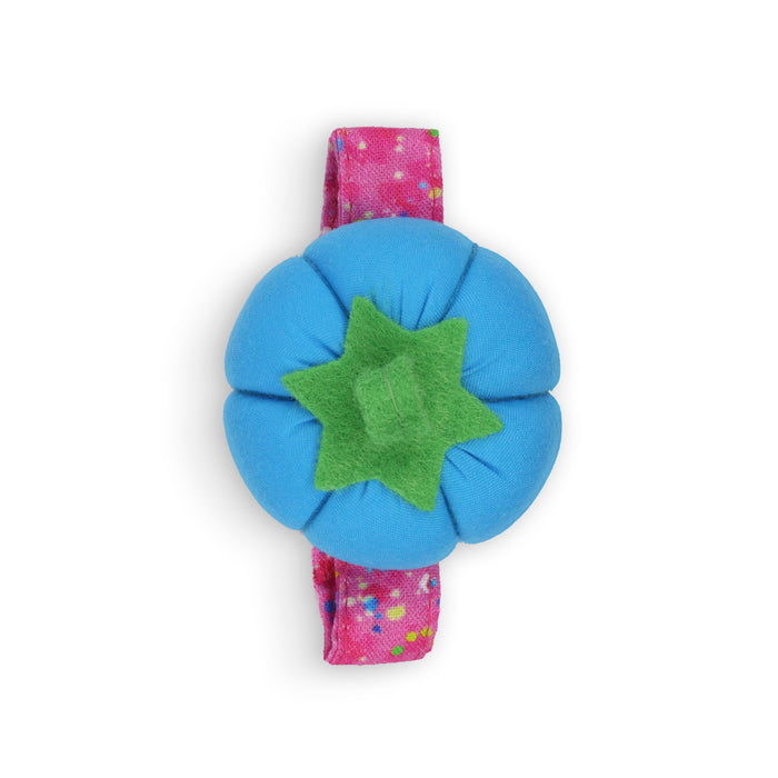 Wrist Tomato Pin Cushion with Adjustable Strap, Assorted Colors