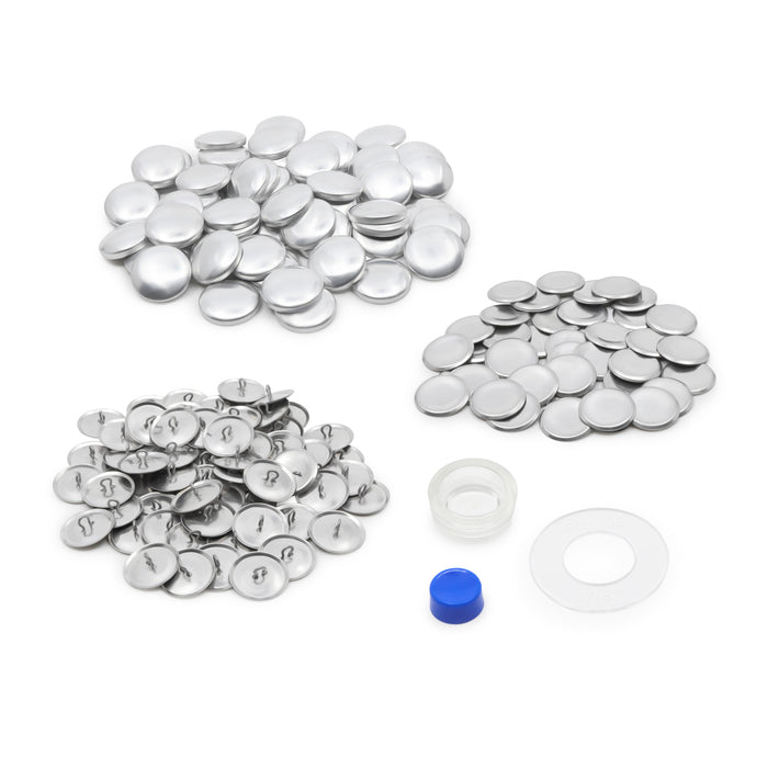 7/8" Craft Cover Buttons & Tools, 60 Sets