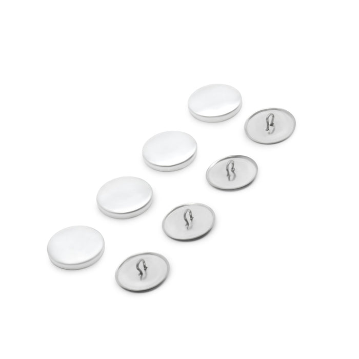 7/8" Cover Button Refill, 4 Sets, Nickel