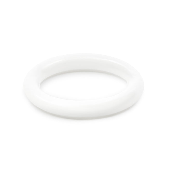 1" Plastic Rings, White, 14 pc