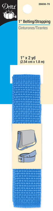 1" Polypro Belting & Strapping, Sky Blue, 2 yd