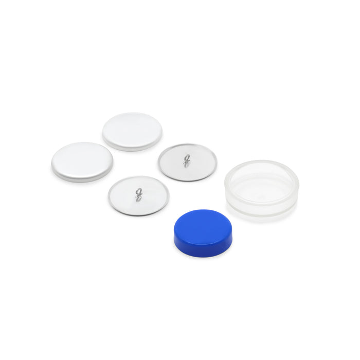 1-1/2" Cover Button Kit, Nickel