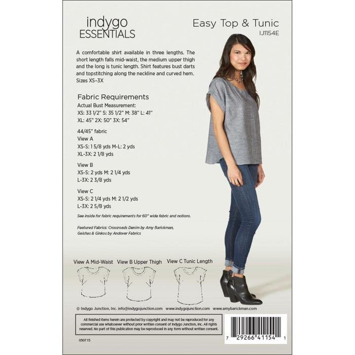 Easy Top & Tunic Pattern, Shippable