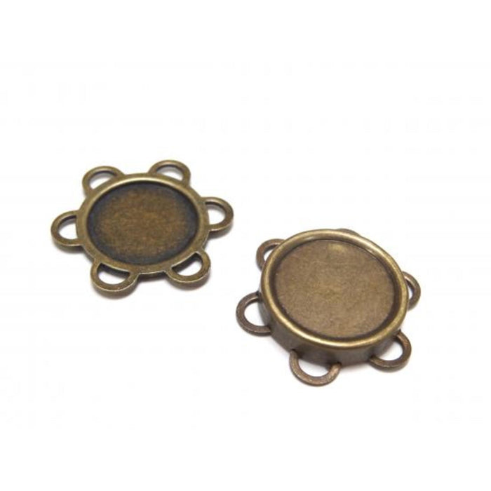 3/4" Magnetic Sew-On Snaps, 12 Sets, Antique brass