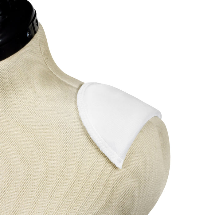 1/4" Covered All-Purpose Shoulder Pads, 2 pc, White