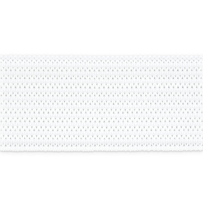 3/4" Knit Non-Roll Elastic, White, 25 yd