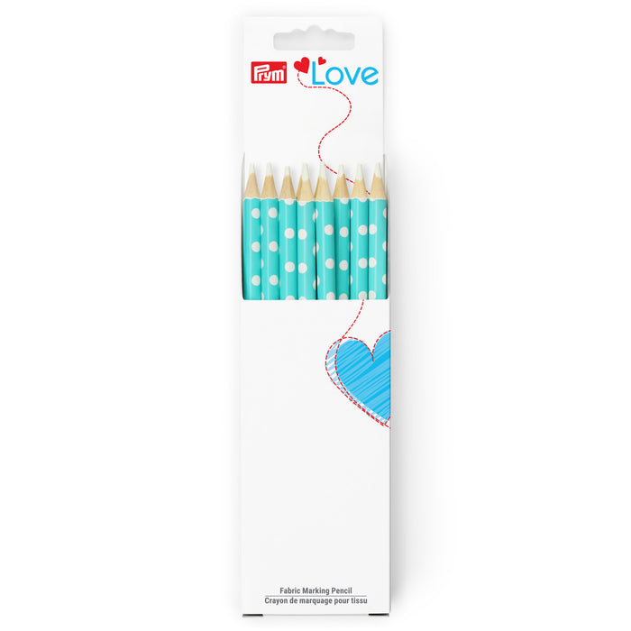 Fabric Marking Pencils, 10 pc, Turquoise