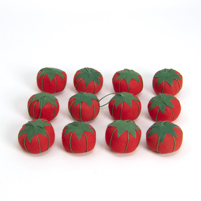 1" Tiny Tomato Pin Cushions, 12 pc