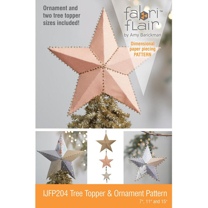 Tree Topper & Ornament Fabriflair Pattern, Shippable