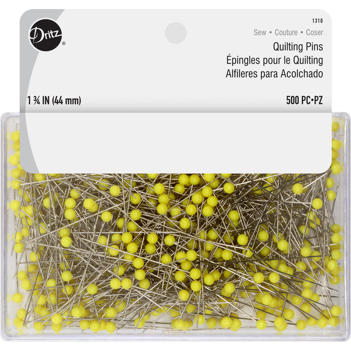 1-3/4" Quilting Pins, Yellow, 500 pc