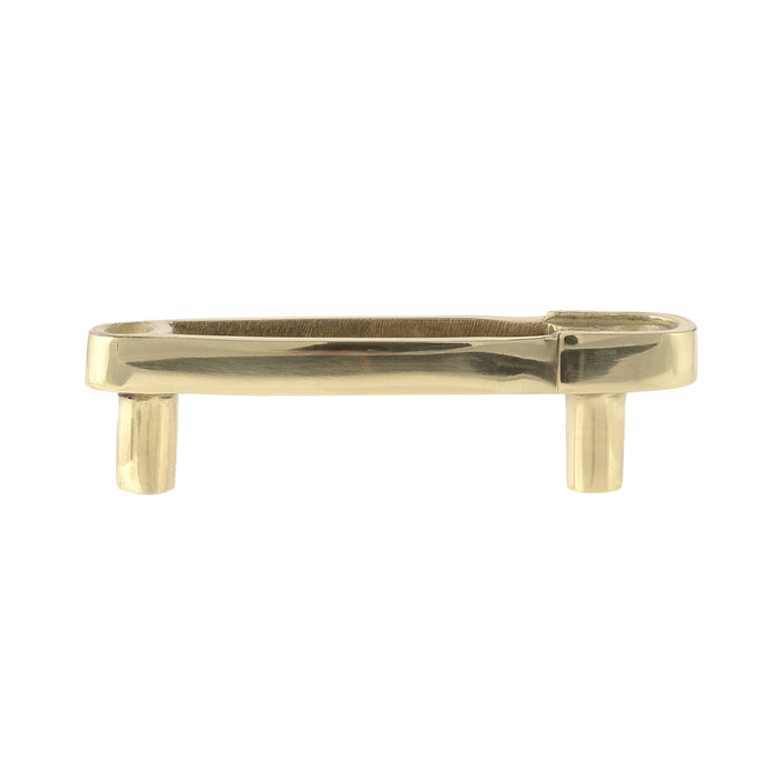 Brass Safety Pin Pull, Bright Brass