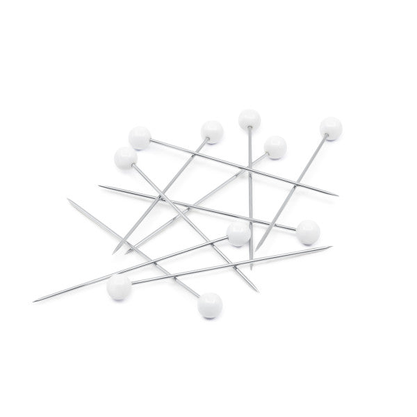 Size 24, Steel White Colorball, 4mm head