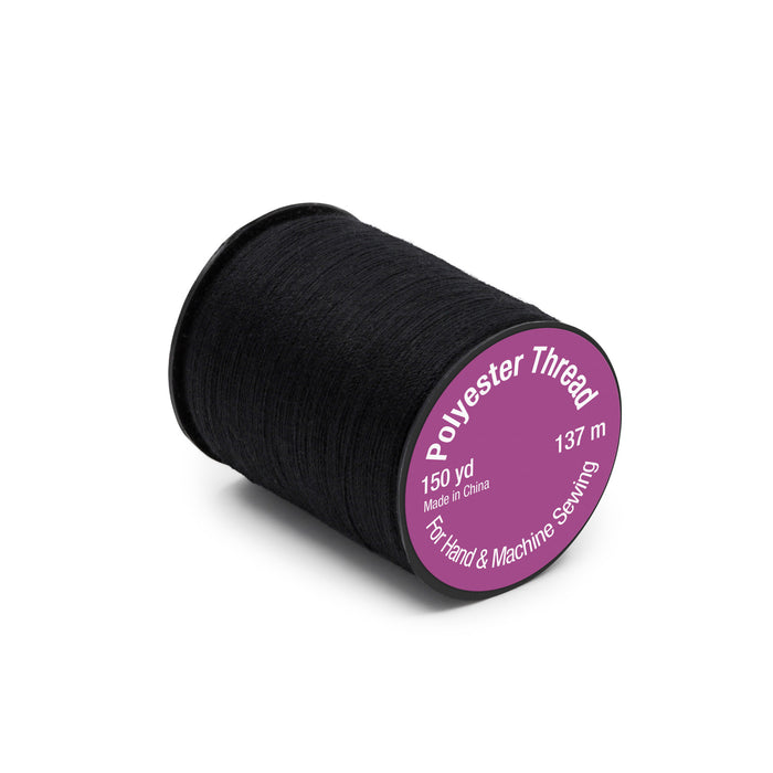 Polyester Thread, Black, 150 yd