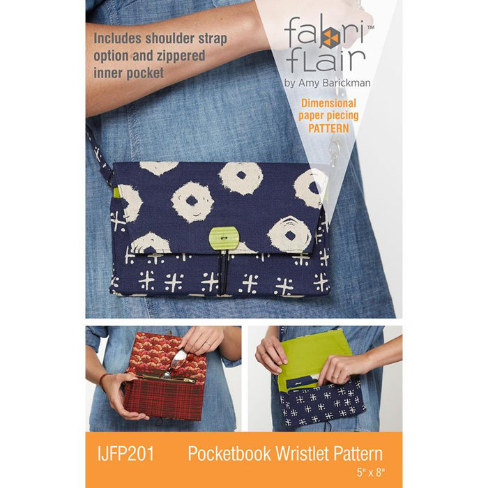 Pocketbook Wristlet Fabriflair Pattern, Shippable
