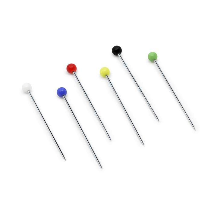 1-1/4" Glass Head Pins, Assorted, 100 pc