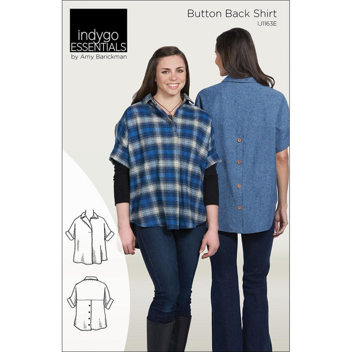 Button Back Shirt Pattern, Shippable