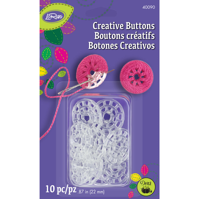 22mm Creative Buttons, 10 pc