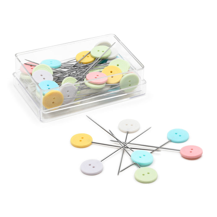 Flat Button Head Pins, Assorted, 50 pc