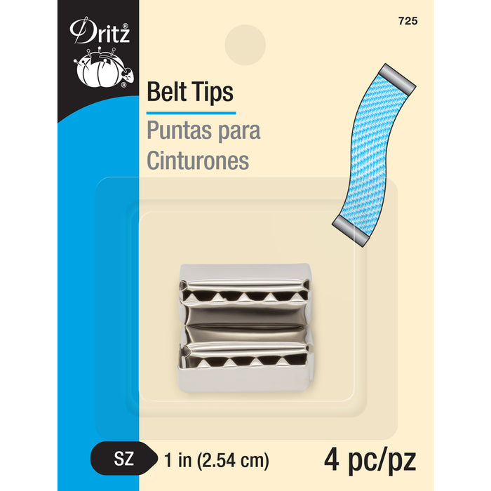 1" Belt Tips, Nickel