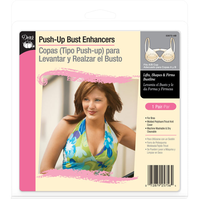Push-Up Bust Enhancers, Beige, A/B Cup