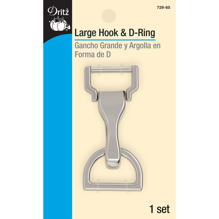Large Hook & D-Ring, Nickel