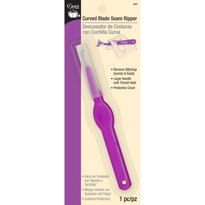 Curved Blade Seam Ripper, Thumb Hold