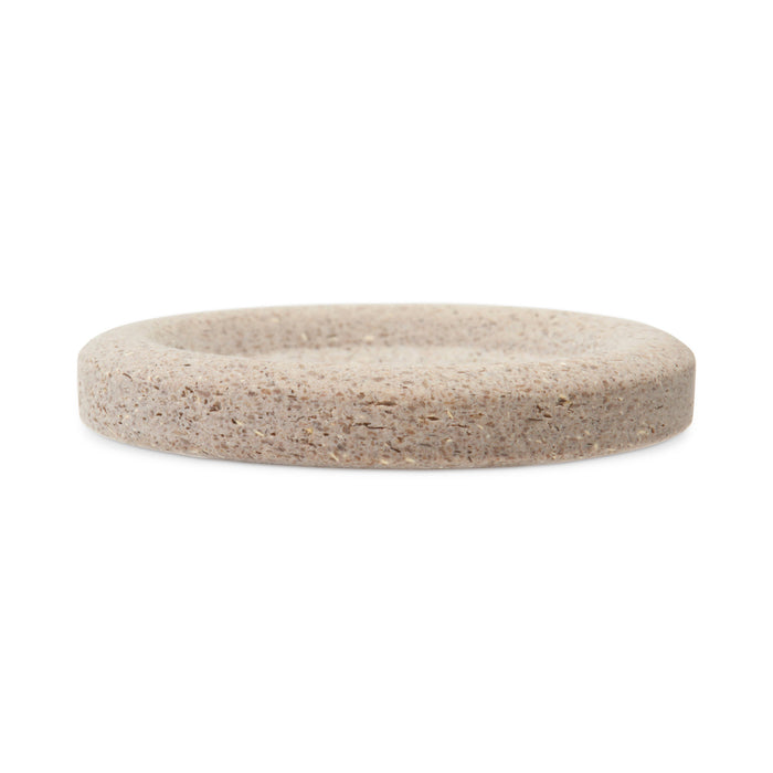 Recycled Macadamia Round Button, 34mm, Beige-Camel