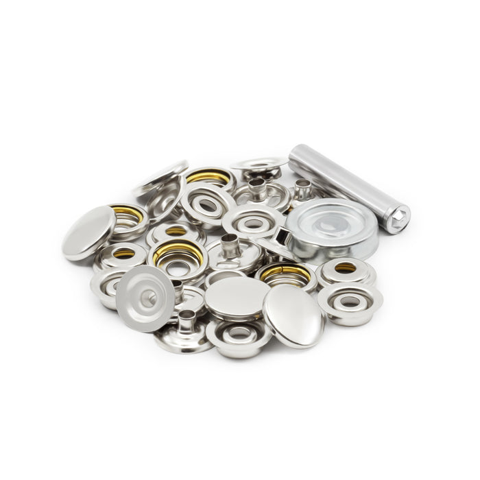HUNNY- BUNCH® Premium 100pc Snap Fasteners Kit Thickened Metal