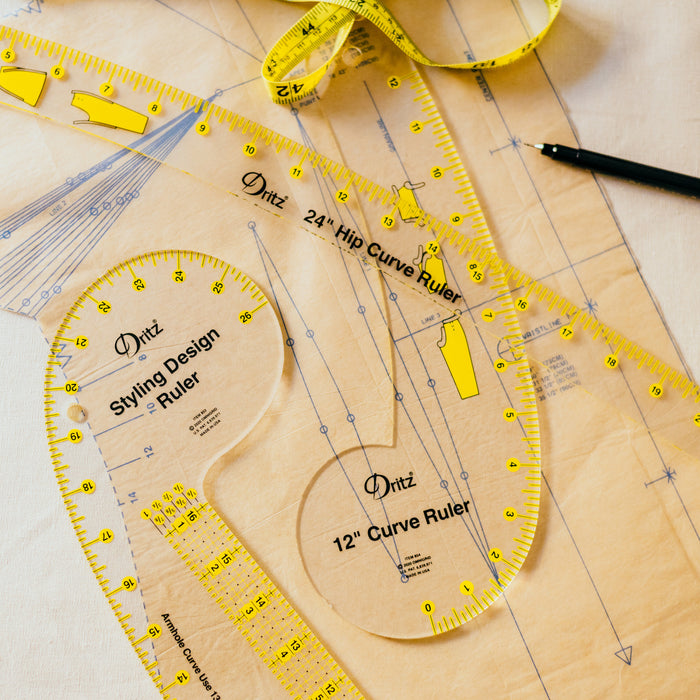 12" Curve Ruler with How-To Illustrations