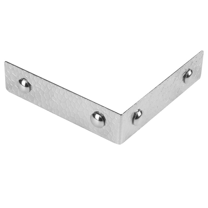 Textured Right Angle Corners, Large, Nickel, 4 pc