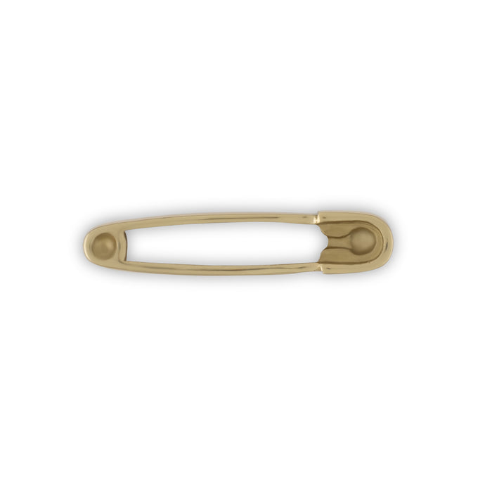 Brass Safety Pin Pull, Bright Brass