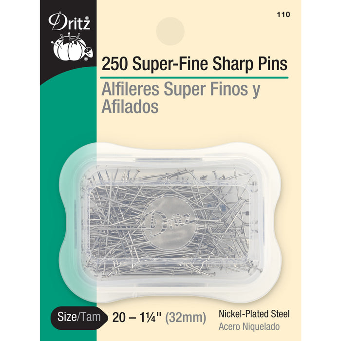 1-1/4" Super Sharp Fine Pins, Nickel, 250 pc