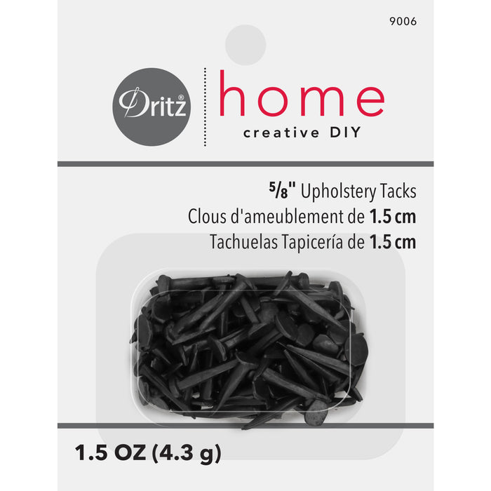 5/8" Upholstery Tacks, Black, 1.5 oz.