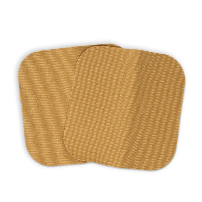 Heavy Canvas Iron-On Patches, 5" x 5", 2 pc, Golden Brown