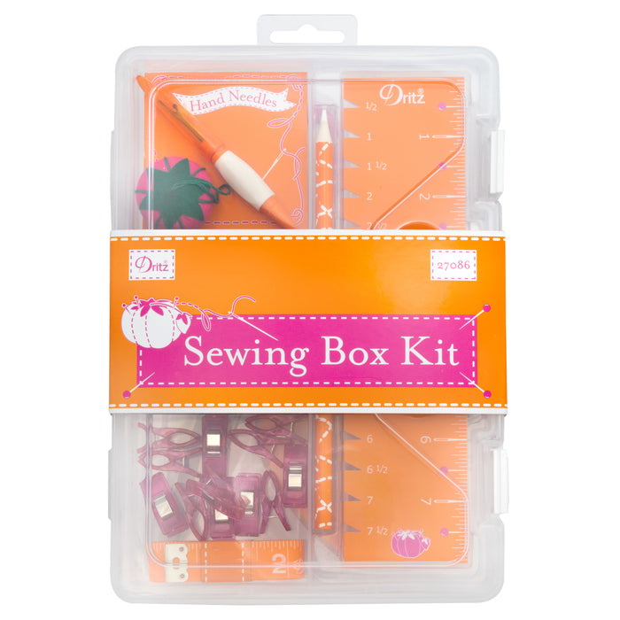 Essential Sewing Box Kit, Orange
