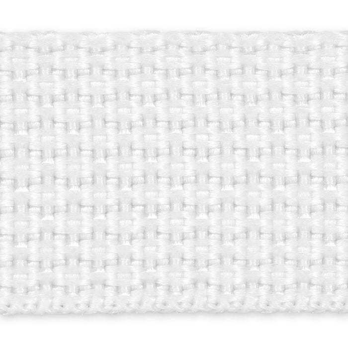 1" Polypro Belting & Strapping, White, 2 yd