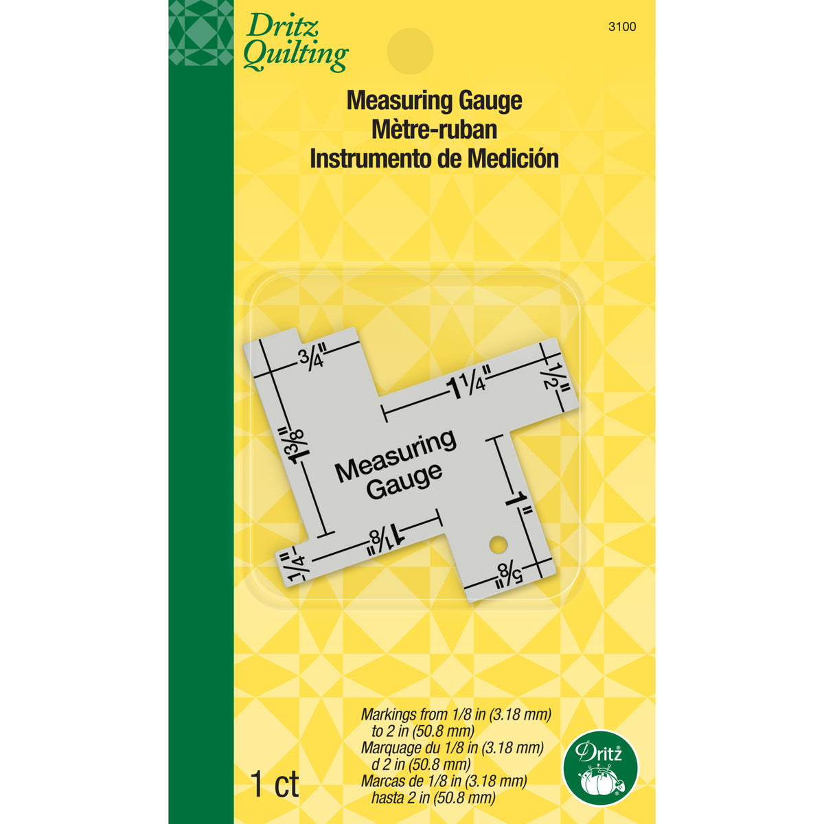 Dritz Machine Seam Gauge & Adhesive Guide