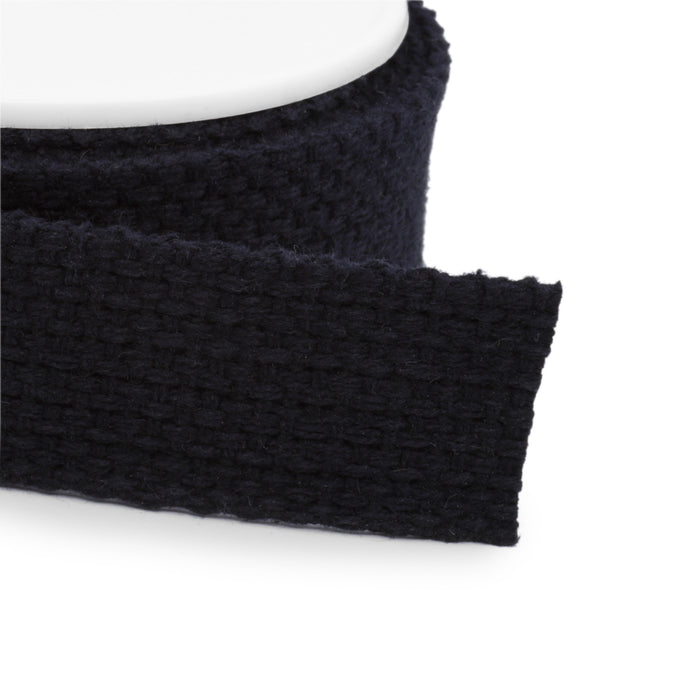 1" Cotton Belting & Strapping, Black, 15 yd