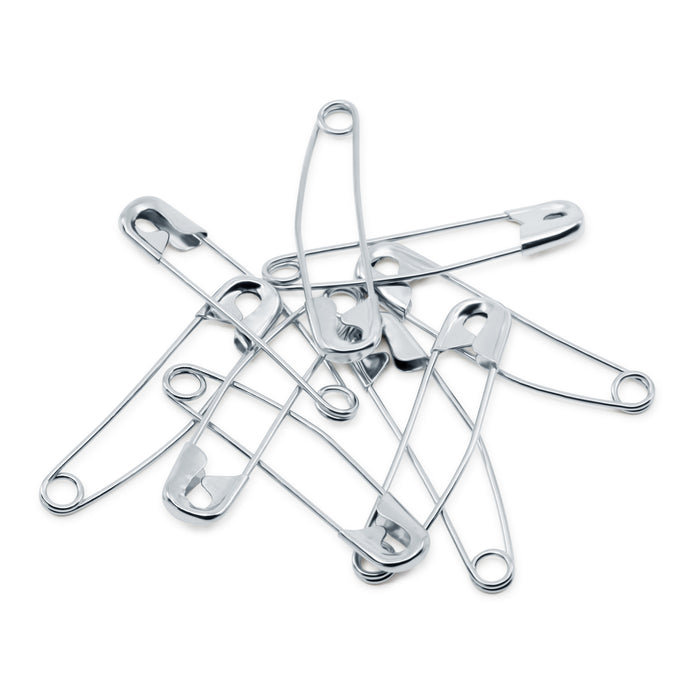 1-1/2" Curved Basting Pins, Nickel, 75 pc