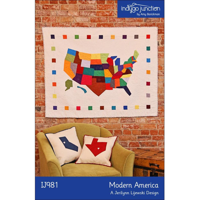 Modern America Quilt Pattern, Shippable