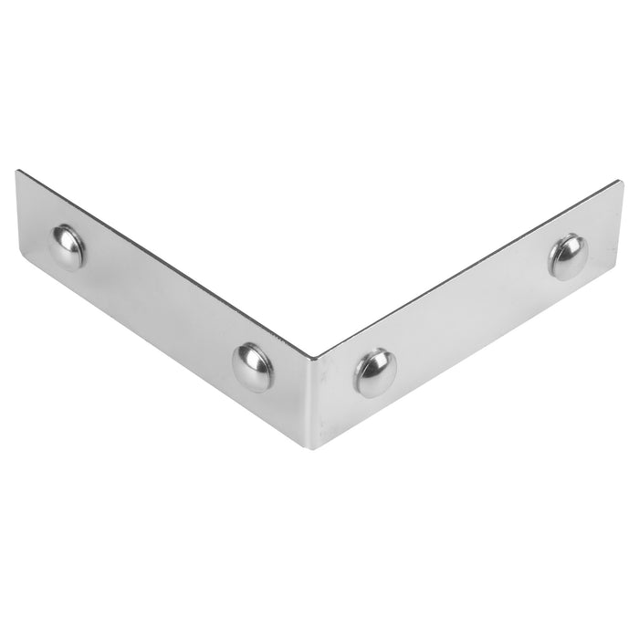 Smooth Right Angle Corners, Large, Nickel, 4 pc