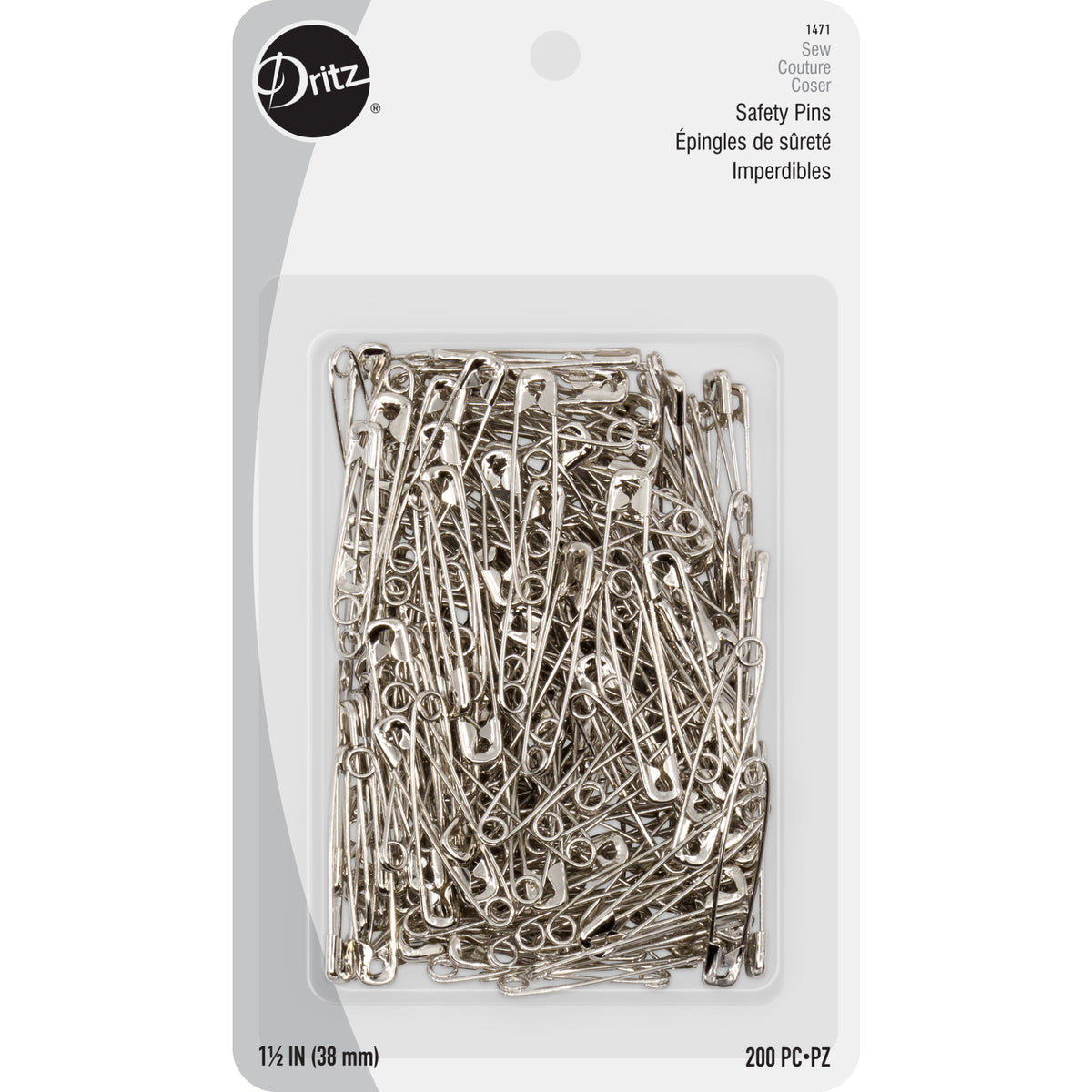 Dritz Safety Pins, Assorted Sizes, 50 pc by Dritz