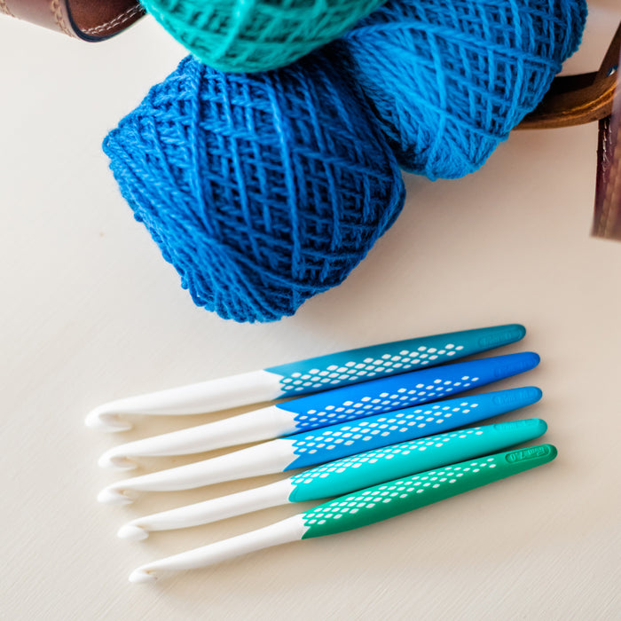 Prym Crochet Hook Set, Individual Rubber Hooks, Soft Grip , Ergonomic Crochet  Hook, Light Crochet Hook, Crochet Hook for Thick Yarns 