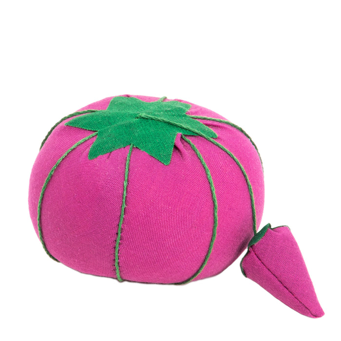 Sew 101 Tomato Pin Cushion with Strawberry Emery, 2-3/4", Assorted Colors