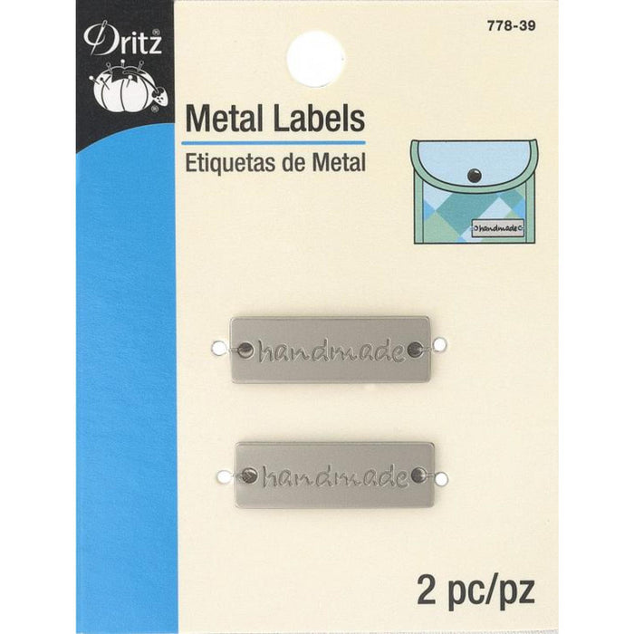 Metal Labels, Handmade, 2 pc