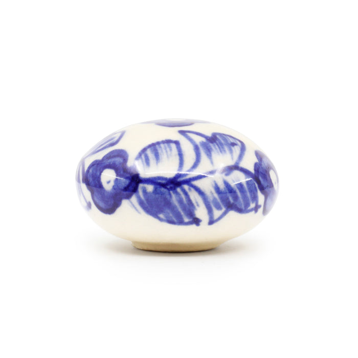 Ceramic Small Delft Ball Knob, Blue & White