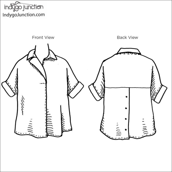 Button Back Shirt Pattern, Shippable