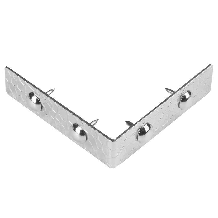 Textured Right Angle Corners, Small, Nickel, 4 pc