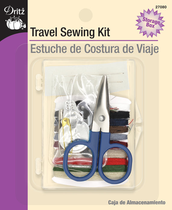 Travel Sewing Kit with Storage Box